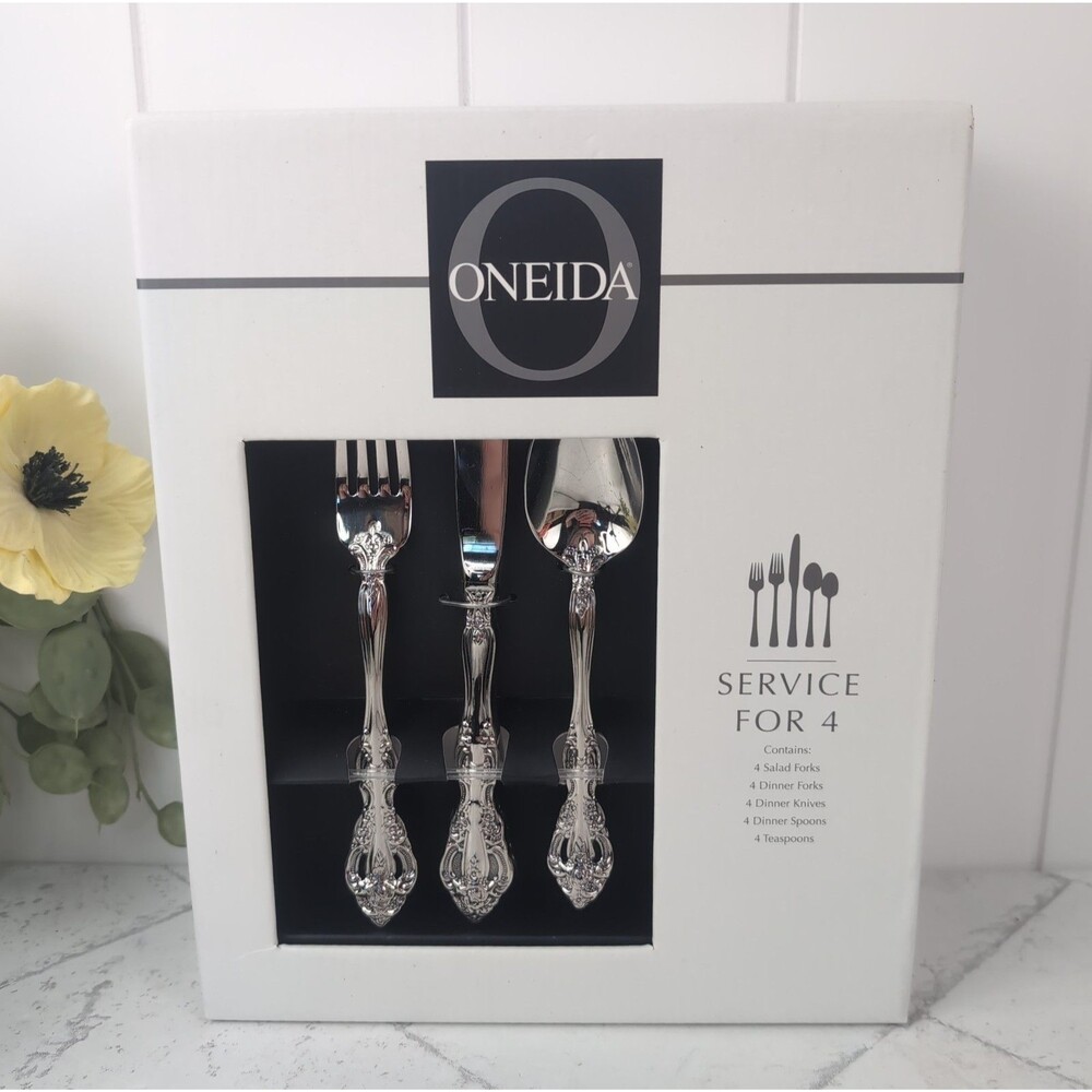 Oneida Michelangelo 18/10 Stainless Steel 20pc. Flatware Set (Service for Four)